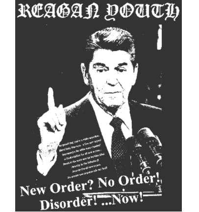REAGAN YOUTH - New Order - Back Patch